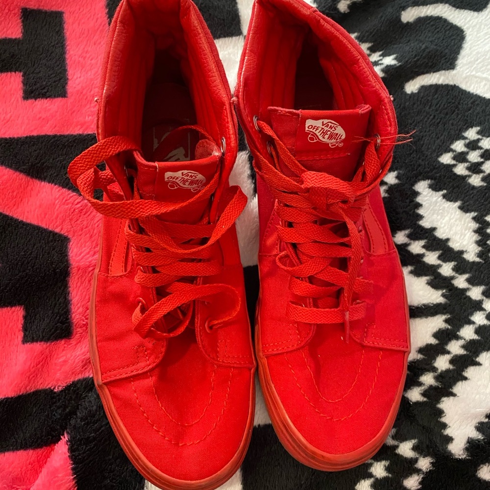 all red vans .